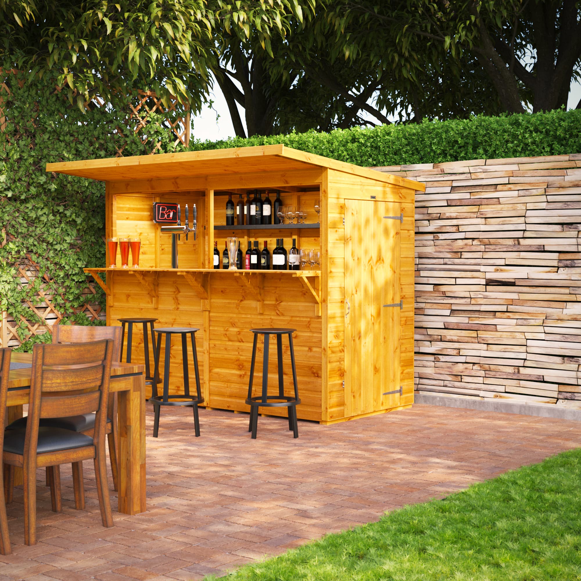 Powersheds 8 x 4 Power Pub Shed