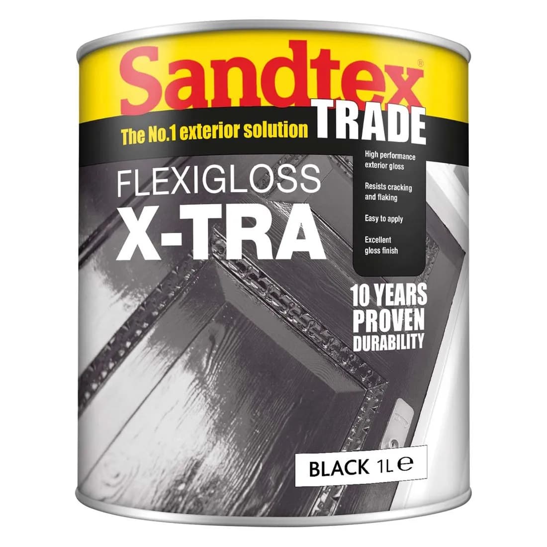 Sandtex Flexigloss Xtra Black 1L