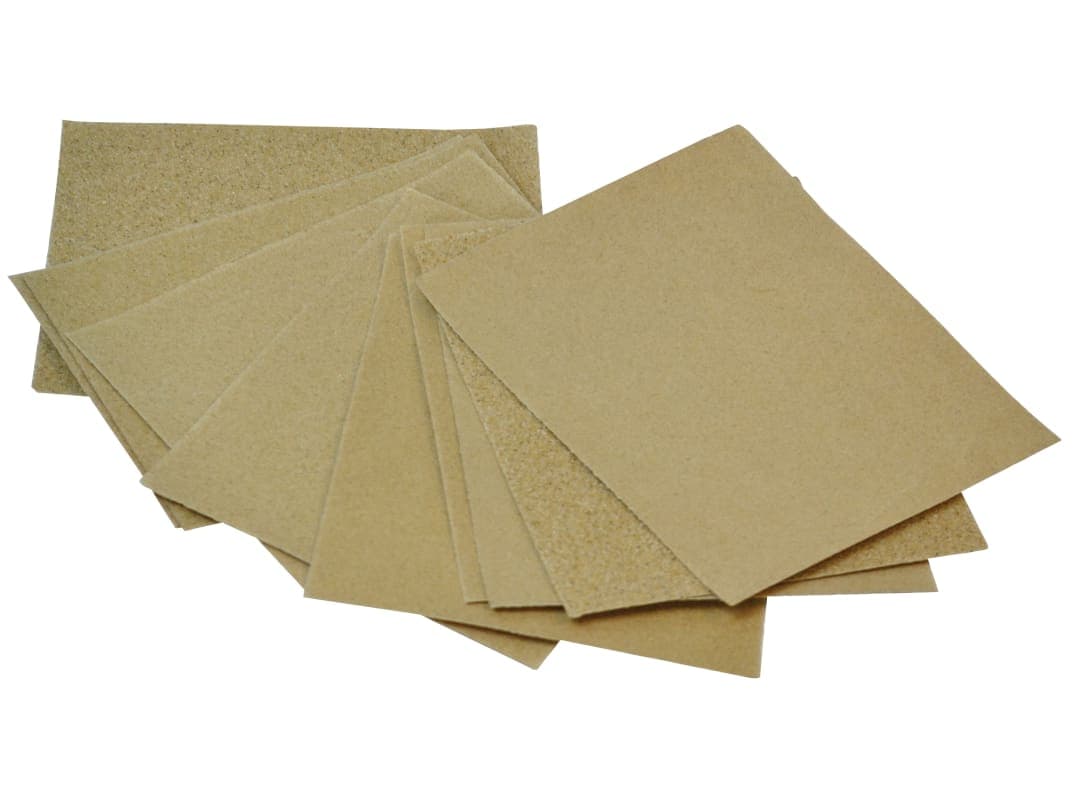 Faithfull Cork Block Glasspaper Sanding Sheets Assorted (Pack 10) FAIACBGPA