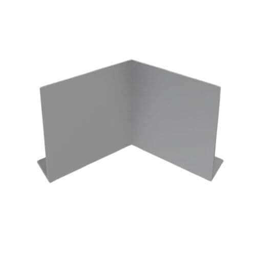 Aluminium Fascia V Profile Internal 90 Degree Corner - 210mm x 2mm Painted