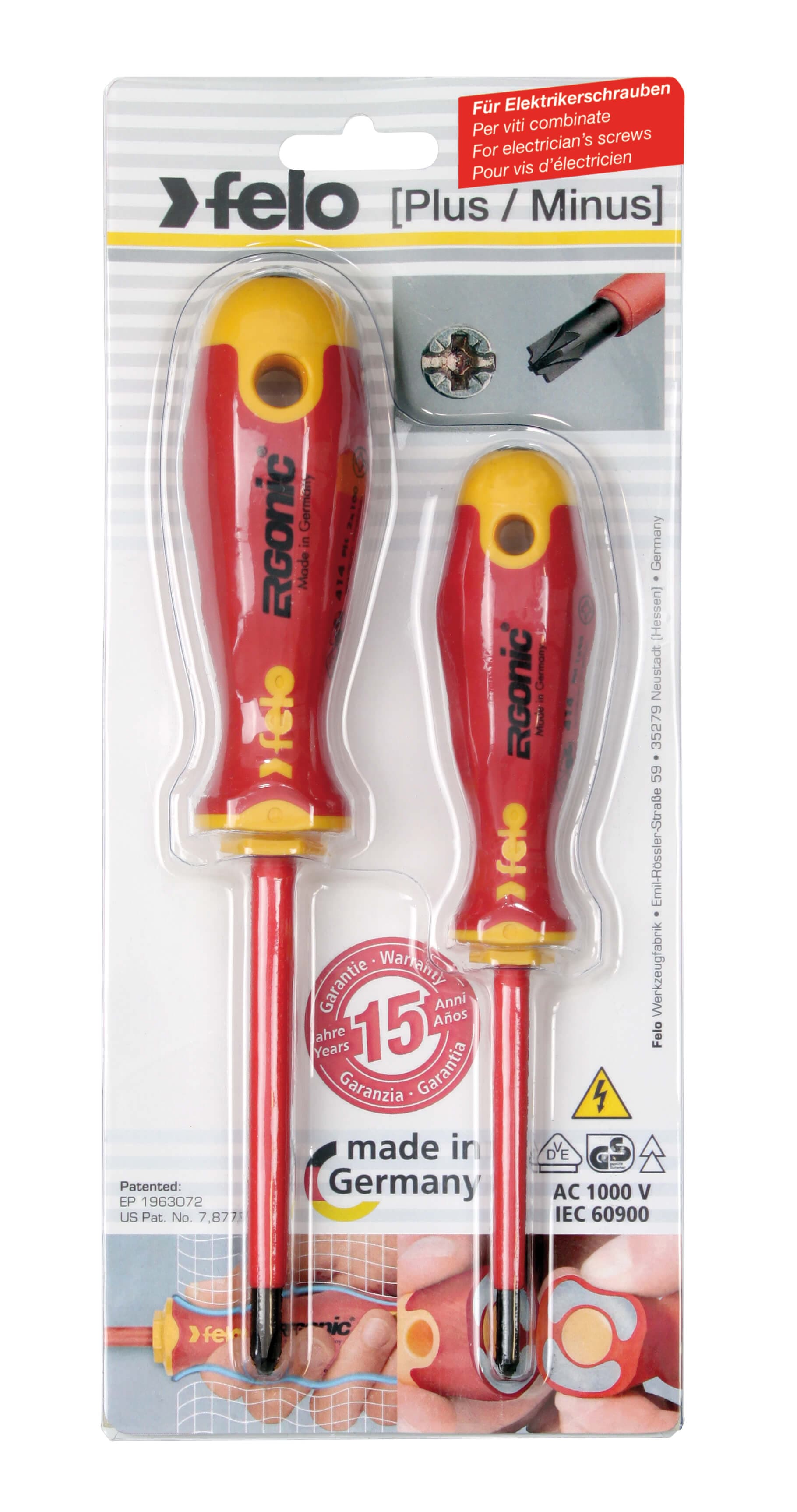 Felo FE41792191 Sd Ergonic Vde Set 2-Pcs. Z 1 / Z 2