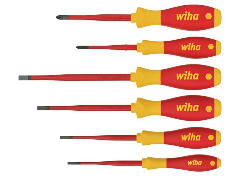 Wiha 35389 Softfinish® Electric Slimfix Sl/Ph Screwdriver Set 6 Piece