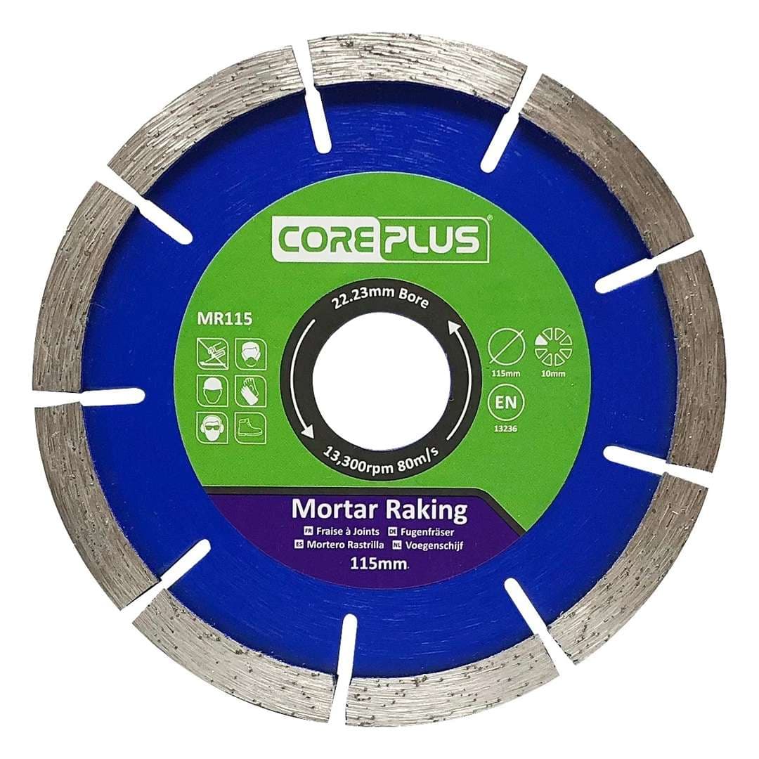Coreplus CORDBMR115 Mortar Raking Diamond Blades 115Mm (Box Of 1)
