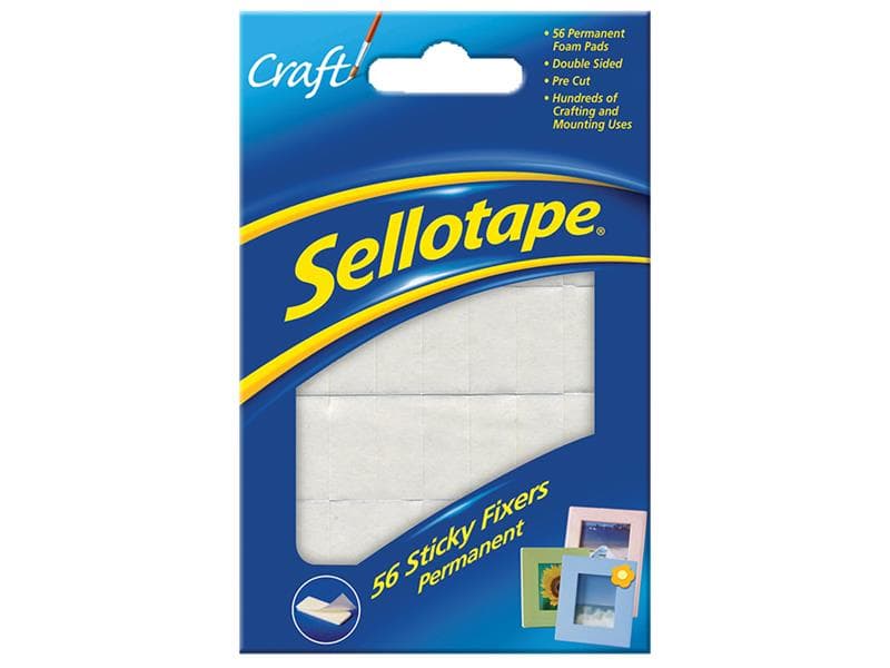 Sellotape 1445423 Sticky Fix Card X 56 12 X 25Mm