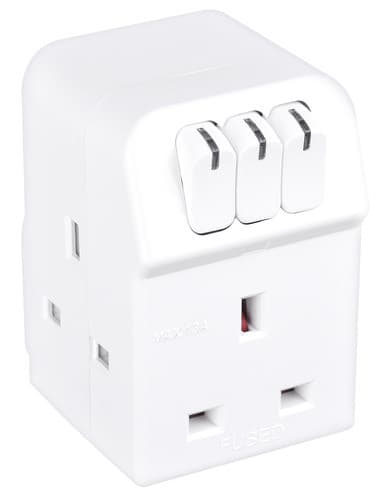 3G 13A Fused Sw Mskt Adaptor MSWG3-MP