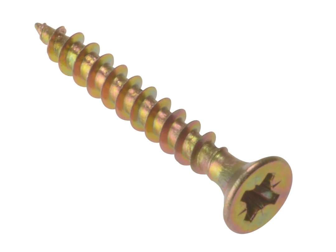 Fandf MPS4535Y Multi-Purpose Screw - Zinc Yellow Passivated 4.5 X 35Mm (Box Of 200)