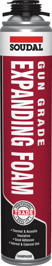 Soudal Gap Filler Expanding Foam - Gun Grade Champagne 750Ml 116745