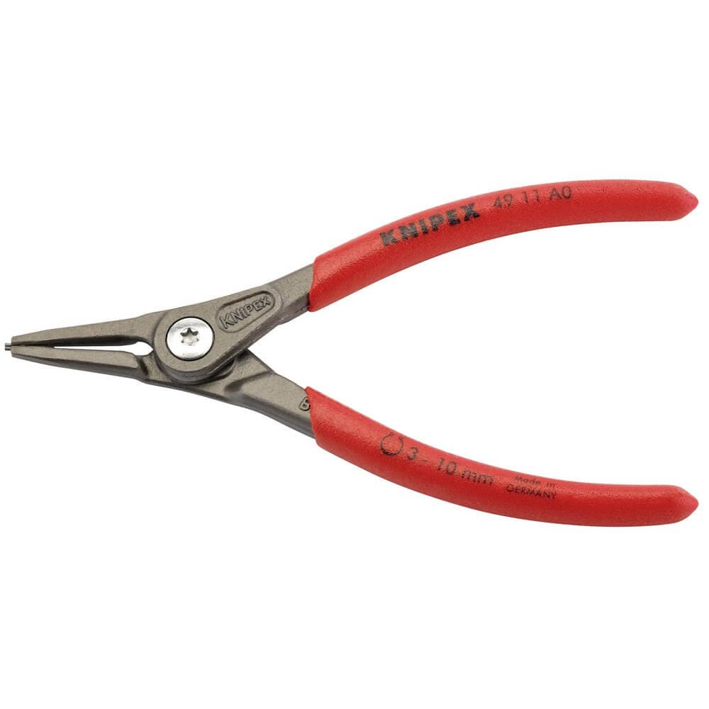 Knipex 75088 49 11 A0 140Mm External Straight Tip Circlip Pliers 3 - 10Mm Capacity each