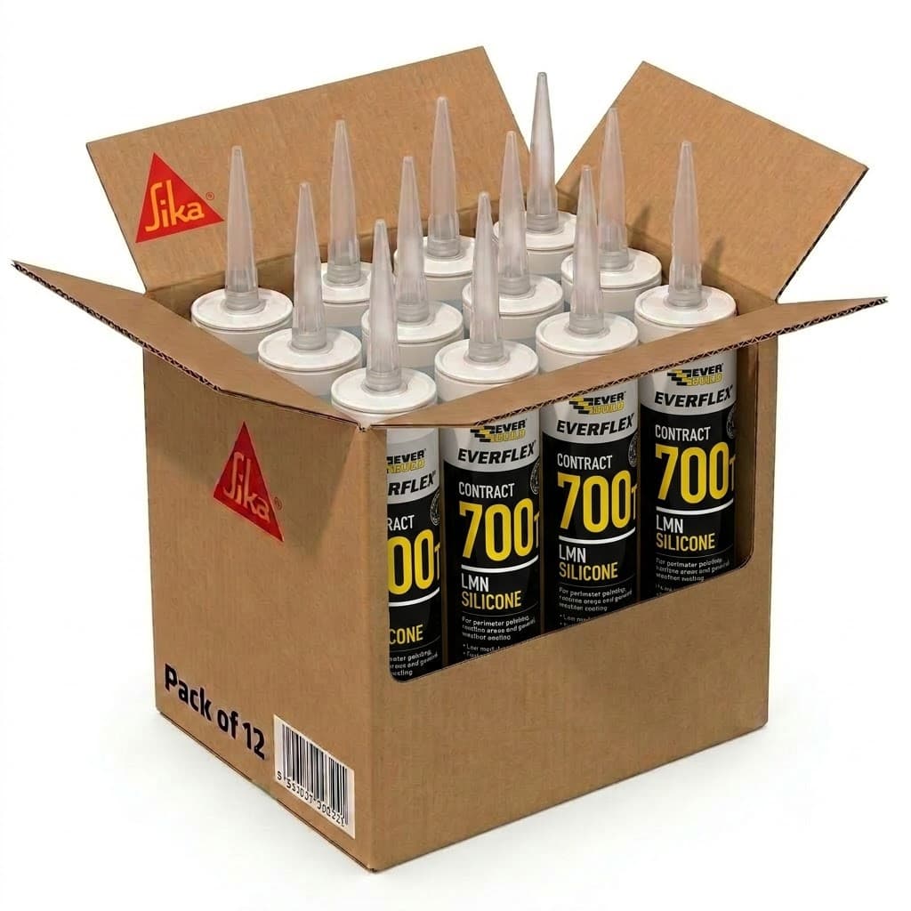 Everbuild Everflex Contract 700T LMN Silicone translucent 300 ML Box of 25