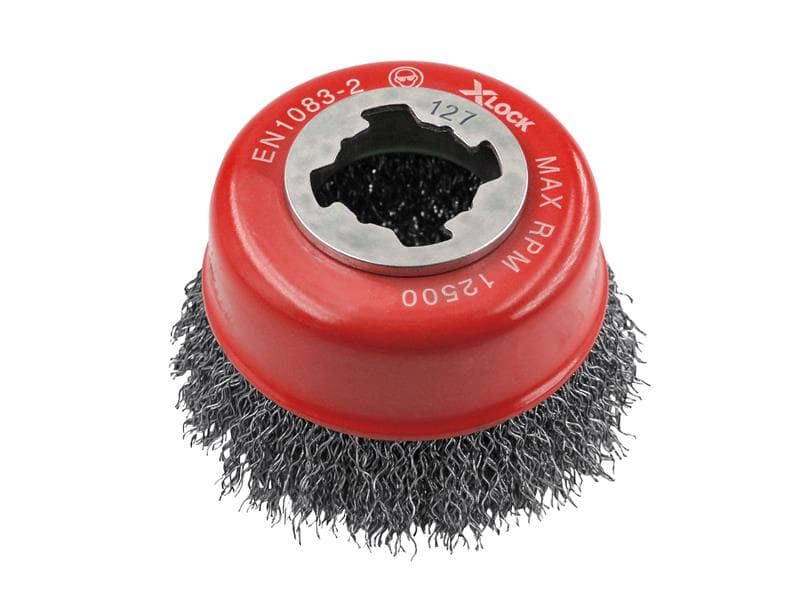 Faithfull 01075XL130 X-Lock Wire Cup Brush 75Mm M14X2 0.30Mm Steel Wire