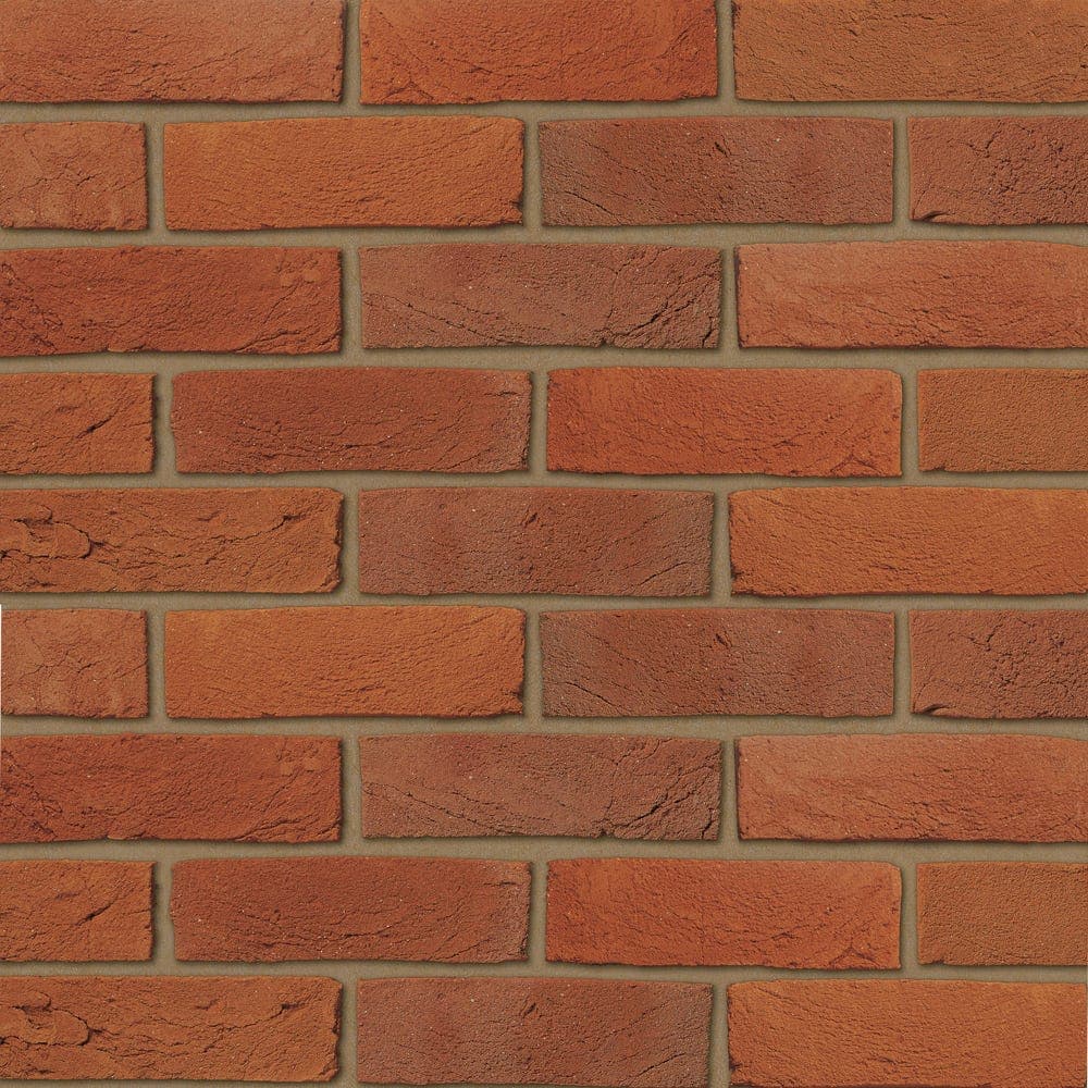 Ibstock Swanage Handmade Light Red Multi Facing Brick 65mm | Pack of 476