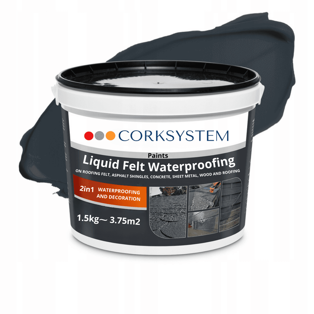 Liquid Roof Membrane - Anthracite - 4kg - Durable and Waterproof Protection