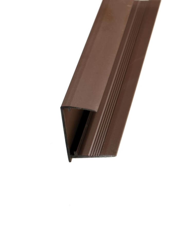 PolyX PVC Sheet End Closure - 35mm x 2.1mtr Brown