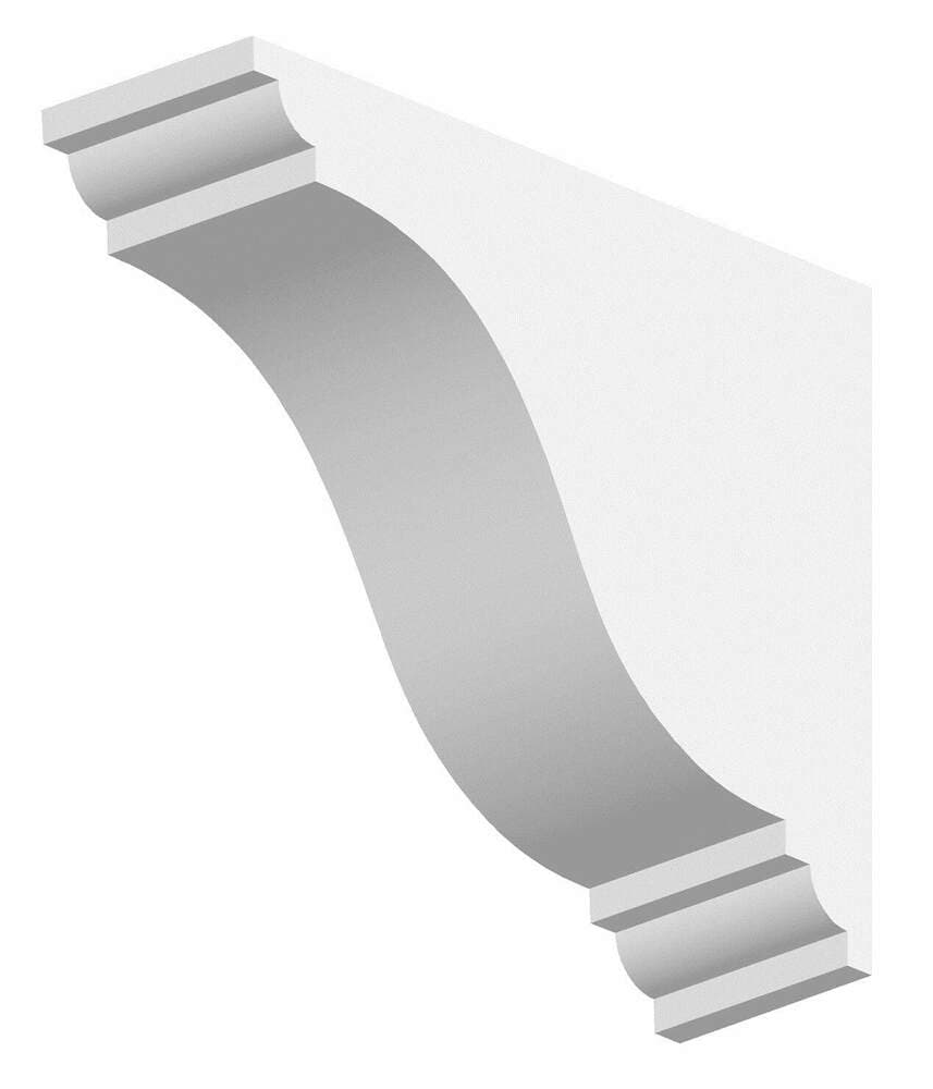 Dentil Block Exterior - 77mm x 250mm x 200mm White