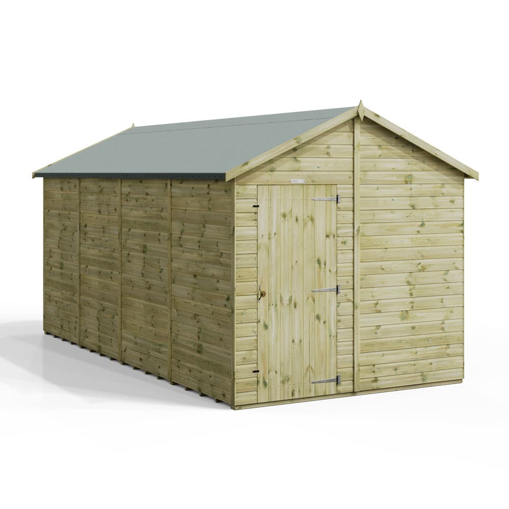 Powersheds 16x8 Premium Powersheds Apex No Windows