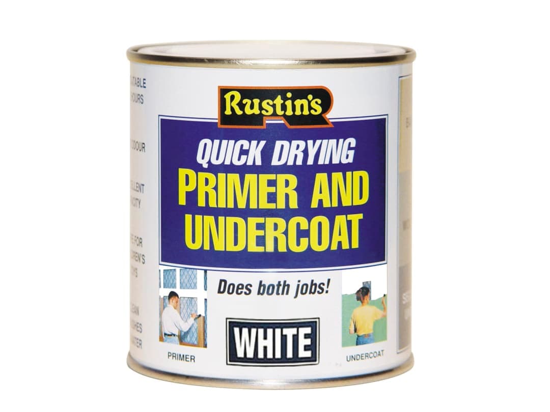 Rustins Quick Dry Primer & Undercoat White 1L WHPU1000