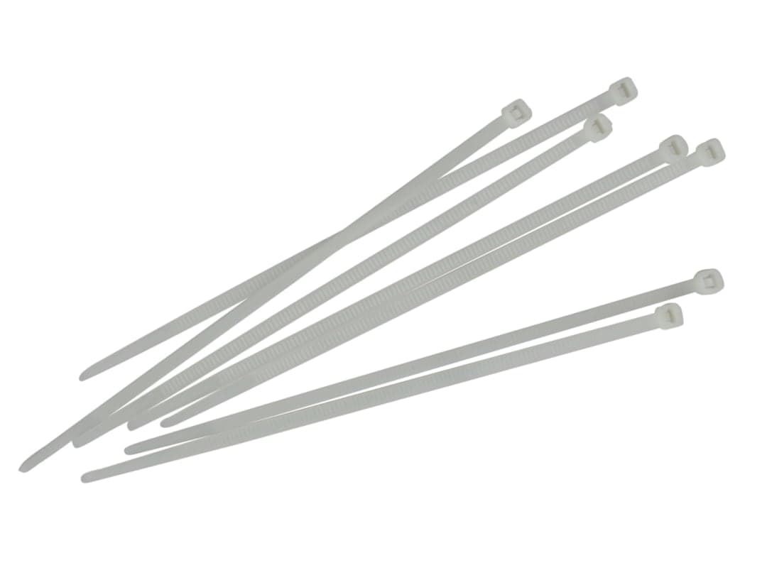 Faithfull Cable Ties White 3.6 x 200mm (Pack 100) FAICT200W