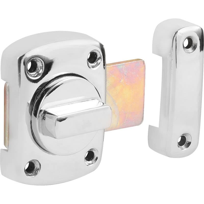 Door Frame/Door Thumbturn Lock - 40mm - Polished Chrome - Security Solutions