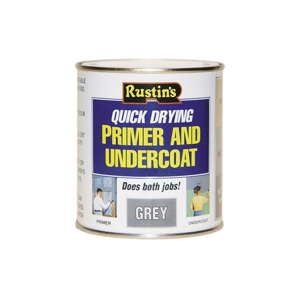 Rustins GYPU250 Quick Dry Primer & Undercoat Grey 250Ml