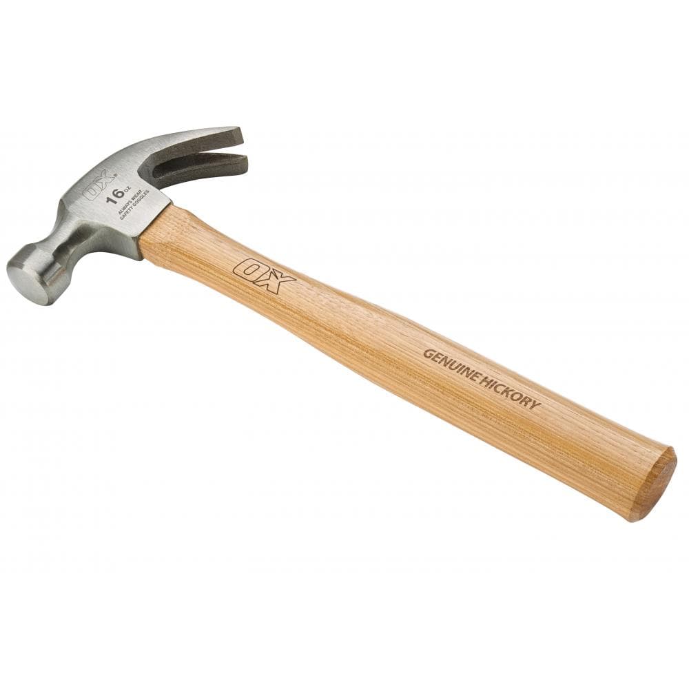 Ox Tools OX-T085116 Ox Trade Hickory Handle Claw Hammer - 16 Oz EA