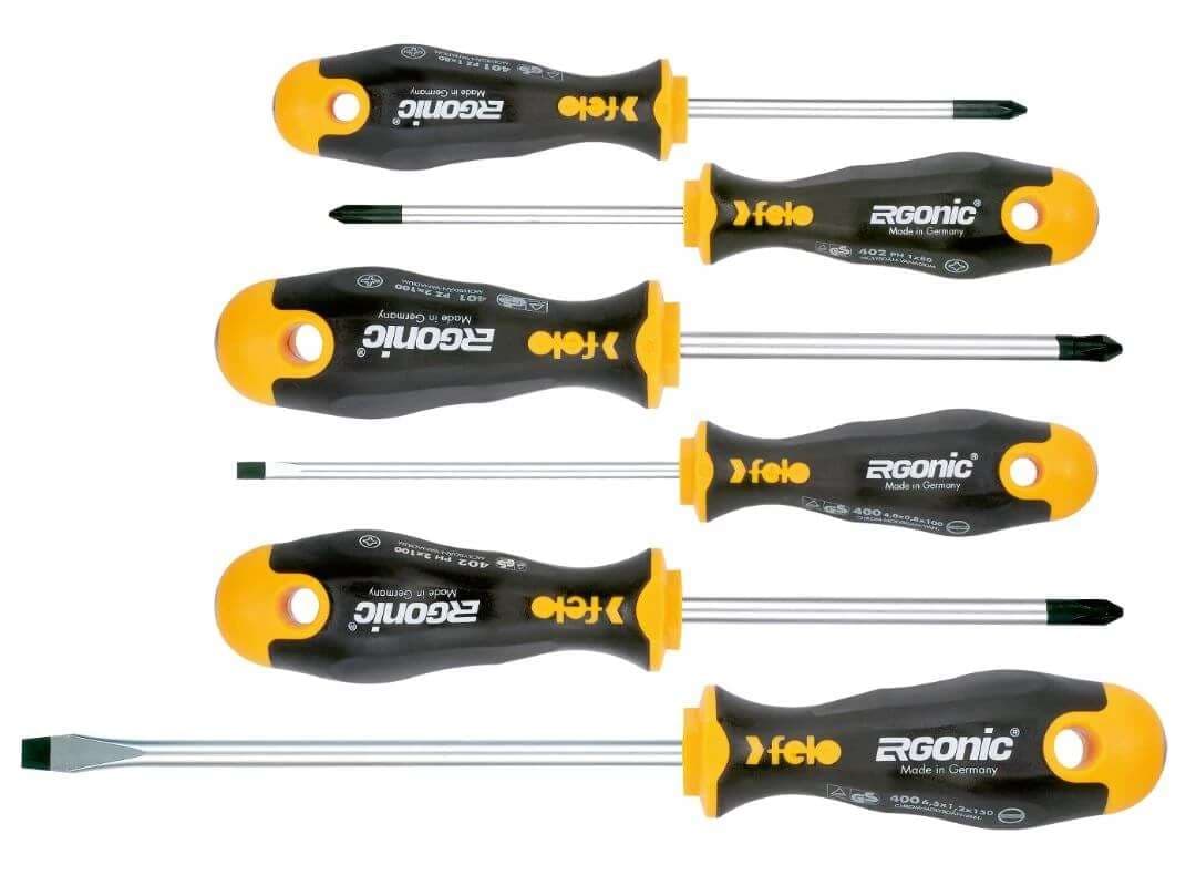 Felo FE40096118 Sd Ergonic Set 6-Pcs. Sl/Pz/Ph
