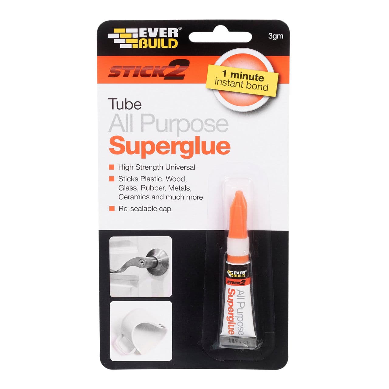 STICK2 EB STICK2 All Purpose Superglue /6x5GR 5 G