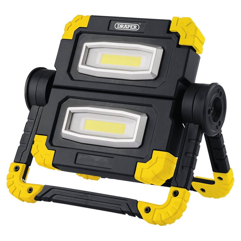 Draper 87696 Twin Cob Led Rechargeable Worklight 10W 850 Lumens each