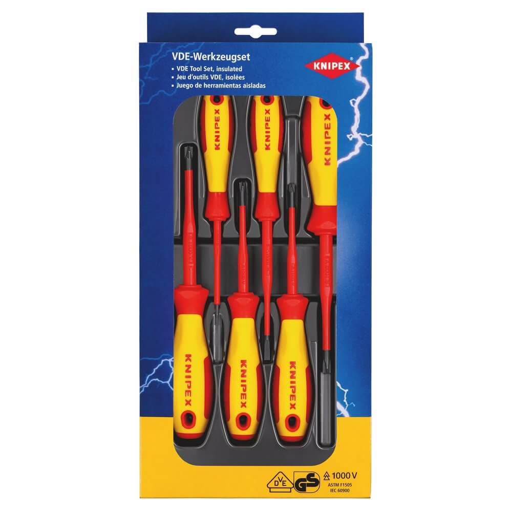 Knipex 00 20 12 V05 Vde Plusminus/Slotted Screwdriver Set per kit 1 28017