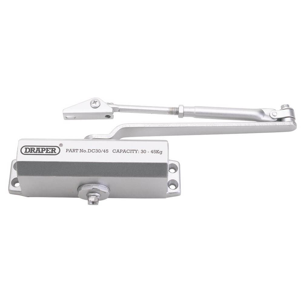Draper 62893 Adjustable Automatic Door Closer For Doors Between 25Kg And 45Kg each