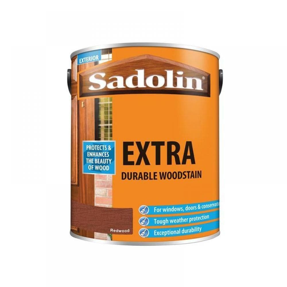 Sadolin 5013000 Extra Durable Woodstain Redwood 5 Litre