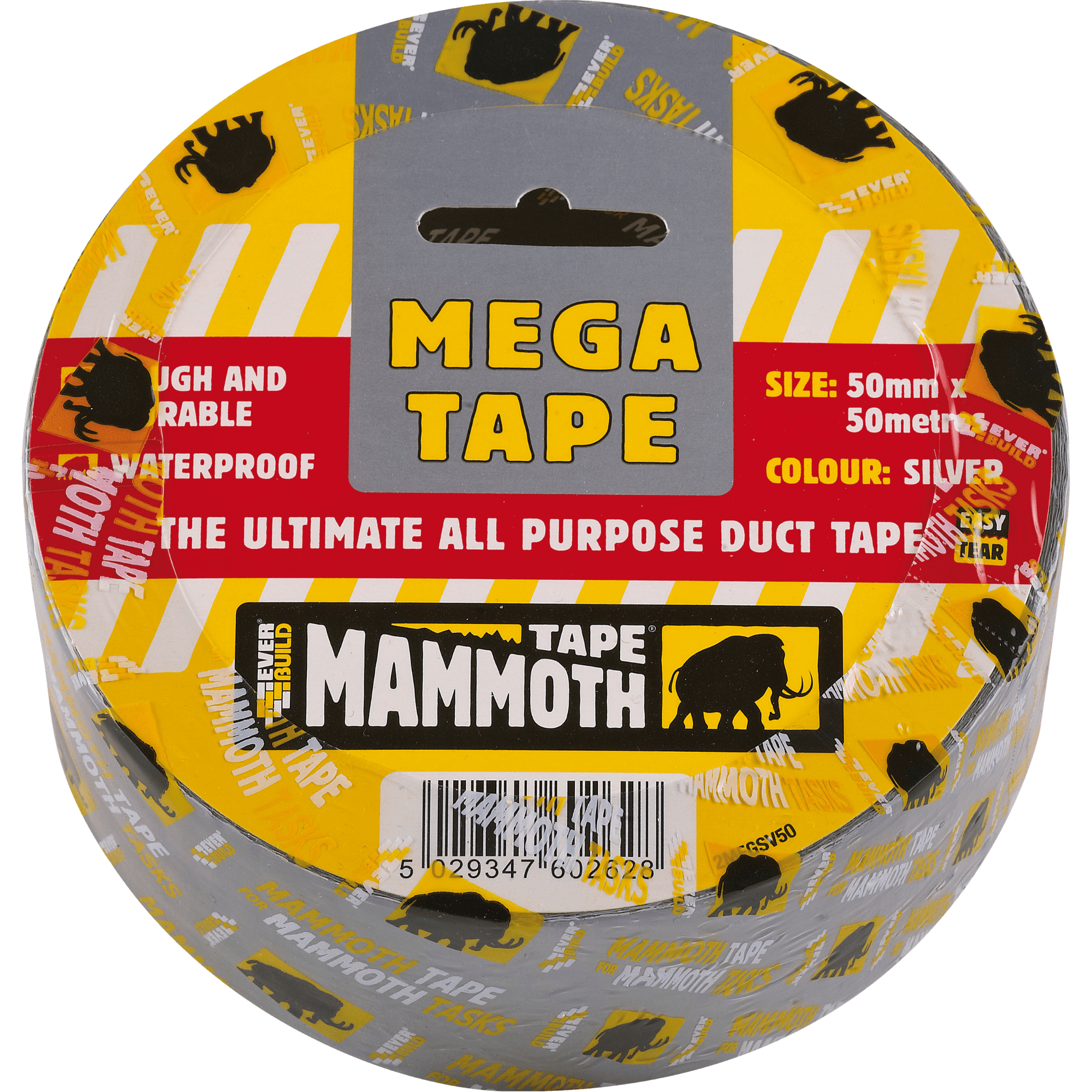 Everbuild Mammoth Mega All Purpose Tape silver 50 M