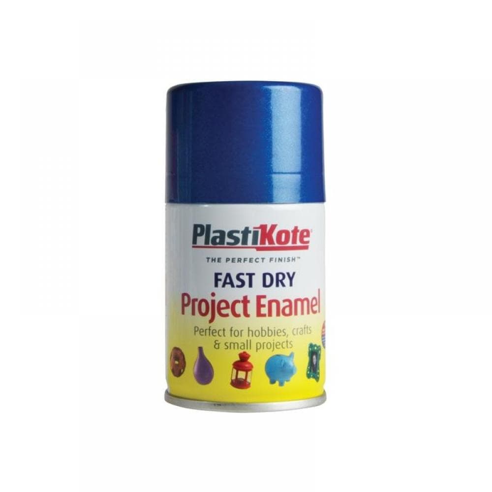 Plastikote 001350 Fast Dry Enamel Aerosol Metallic Blue 100Ml