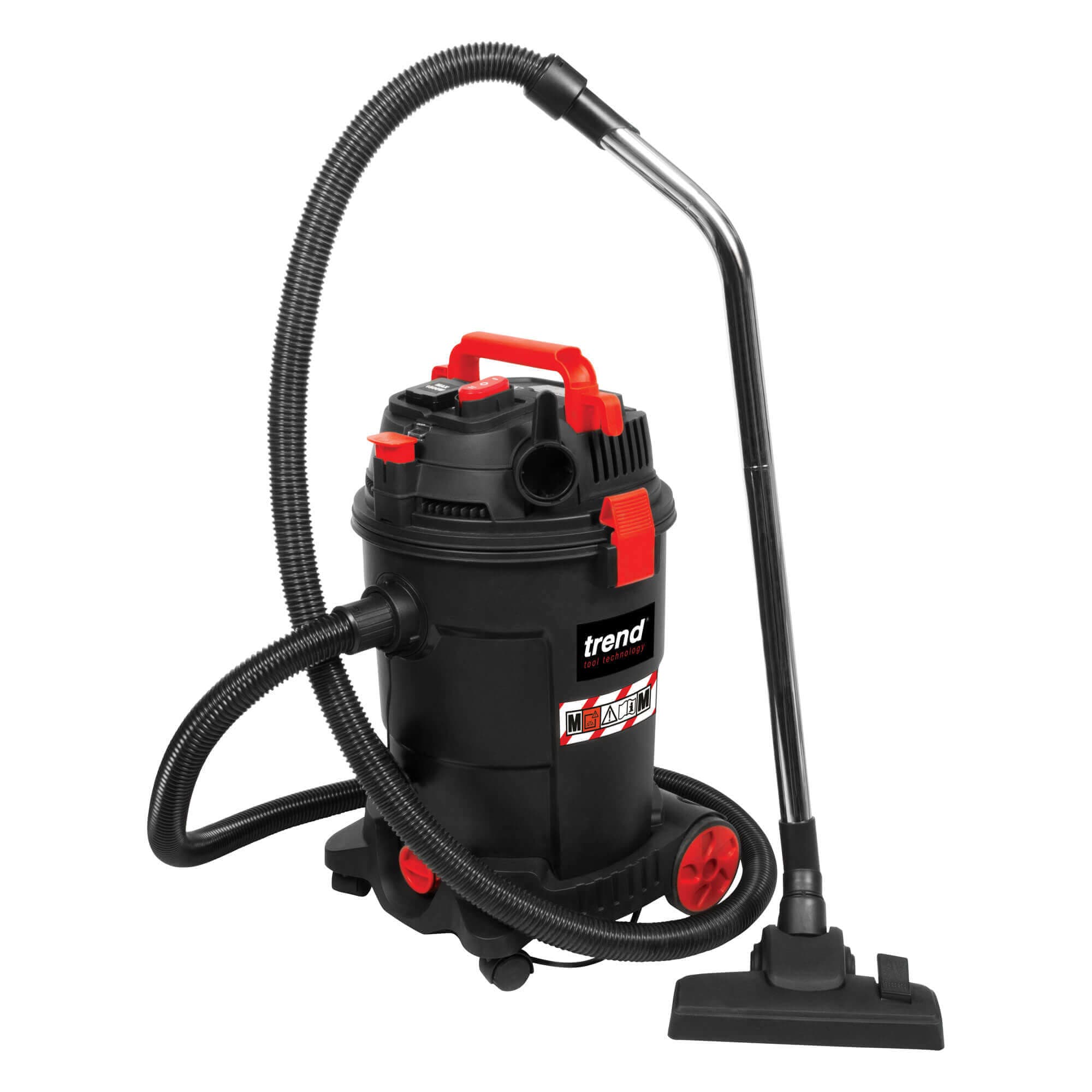 Trend Wet And Dry M-Class Dust Extractor 1200W 230V Euro Plug - Authorised Distributors Only Pk 1 T33A/EURO