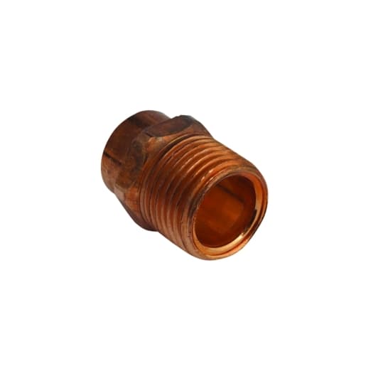End Feed Straight Adaptor Male 15mm x 1/2in