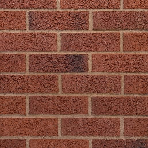 Wienerberger Red Denton Peak Bordeaux Facing Brick - Pack of 400, Size: 215x102.50x65mm