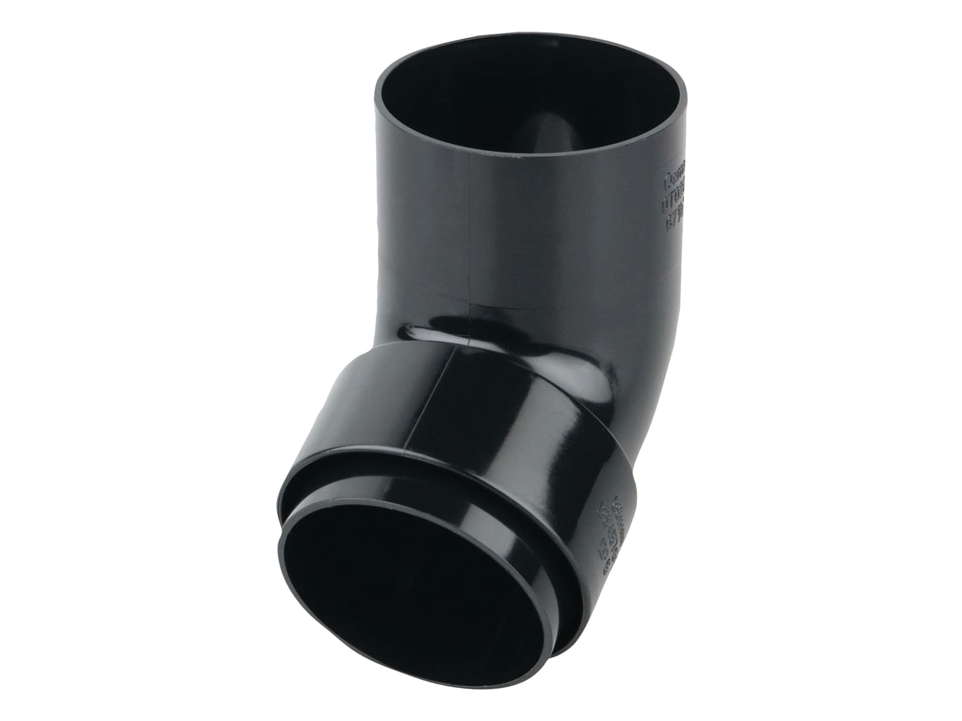 Wavin Osma RoundLine offset bend spigot 68mm black 0T026B