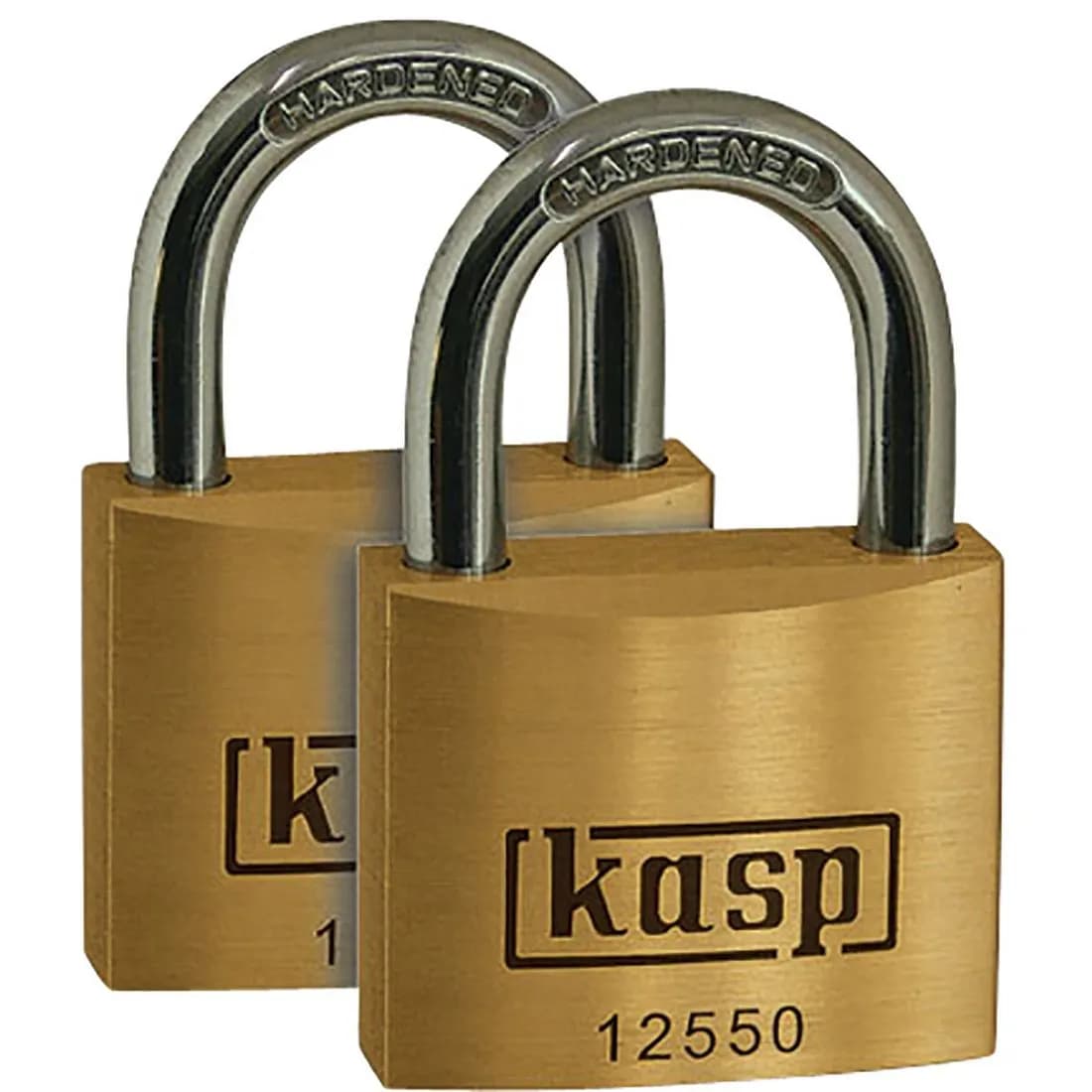 Kasp Keyed Alike Padlock Brass 50Mm Pk2