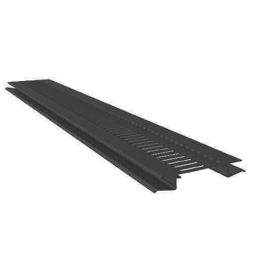 Dark Grey Smooth Soffit Vent Strip - 5mtr