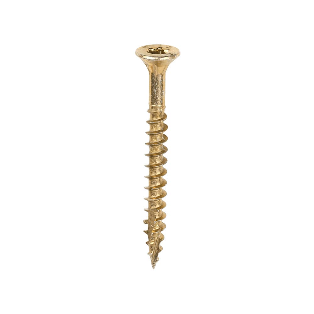Timco 40040C2C C2 Clamp-Fix Multi-Purpose Premium Screws - Tx - Double Countersunk - Yellow 4.0 X 40 Box 200
