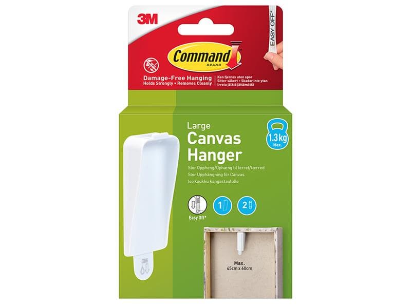 Command™ 7100337165 Canvas Hanger Large 1 Hook 2 String 7100337165