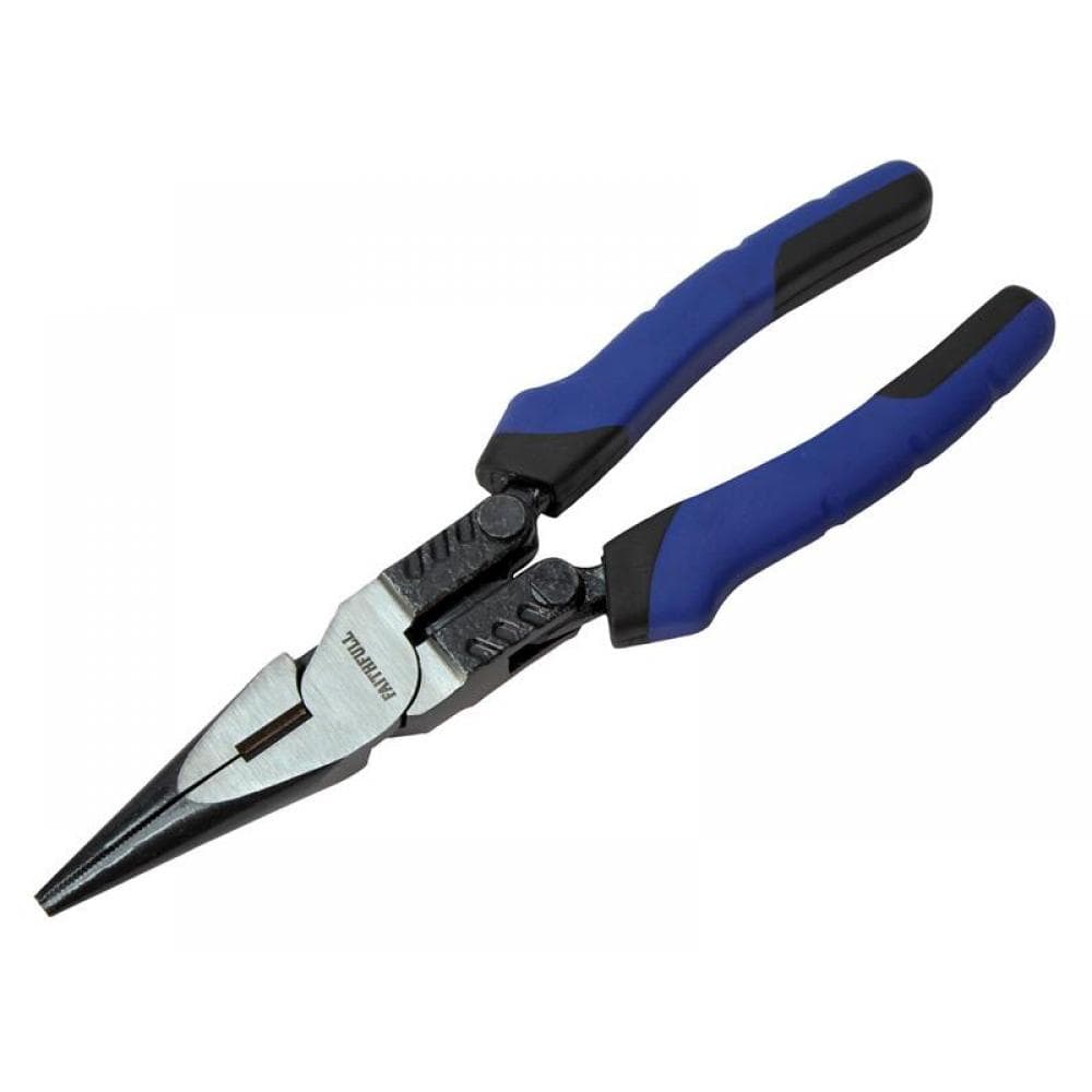 Faithfull High-Leverage Long Nose Pliers 230Mm (9In)