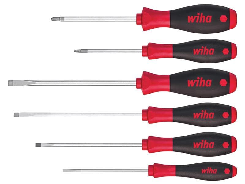 Wiha 07153 Softfinish® Sl/Pz Screwdriver Set 6 Piece