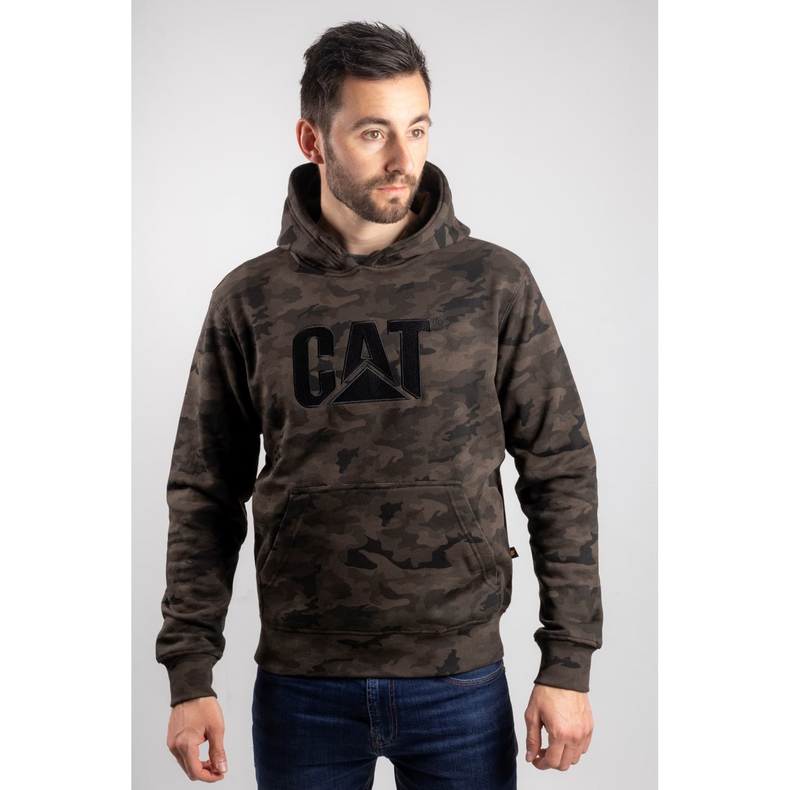 Caterpillar Trademark Hooded Sweatshirt Size Med Dark Green 30715-52475-04