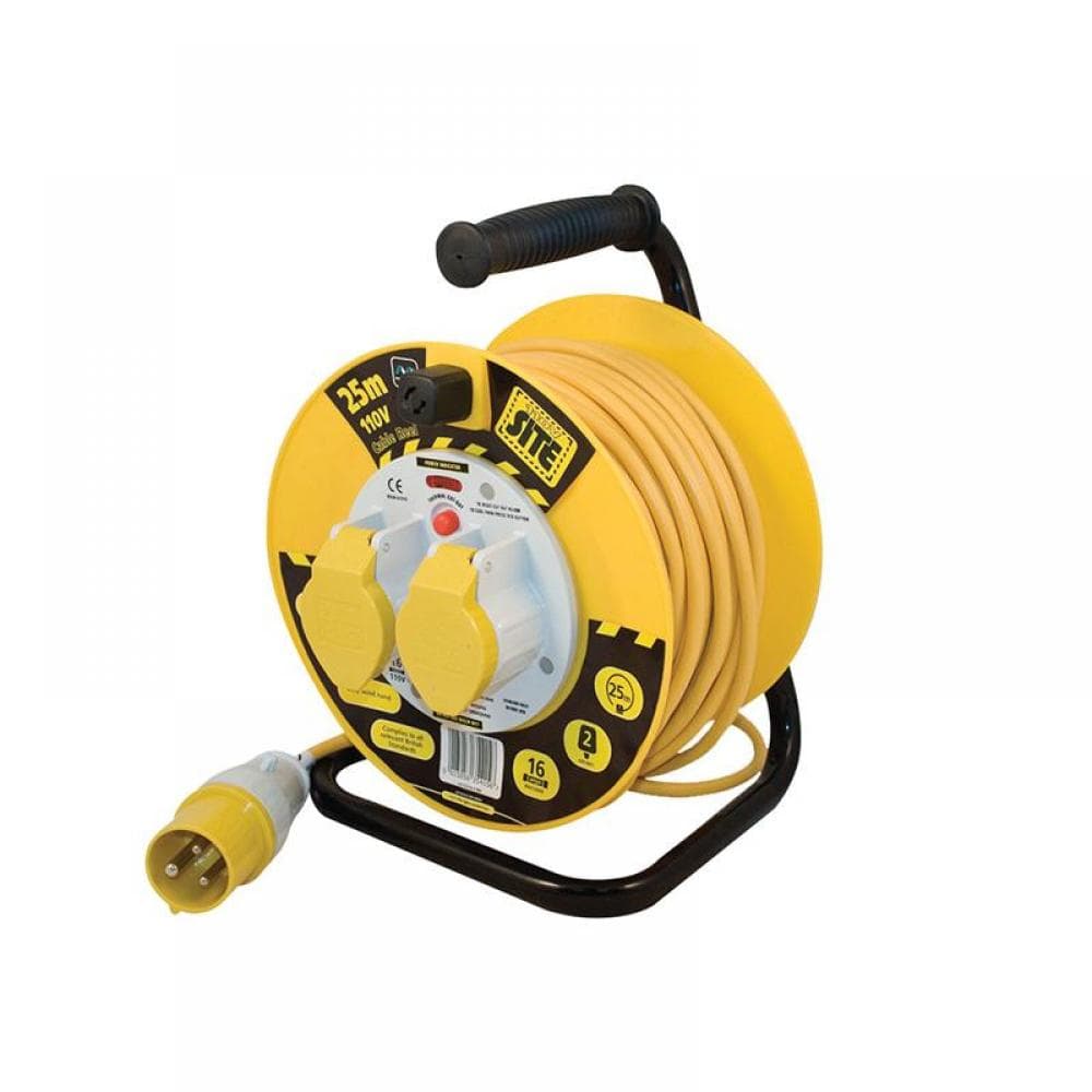 Masterplug LVCT2516/2-MP Cable Reel 110V 16A Thermal Cut-Out 25M