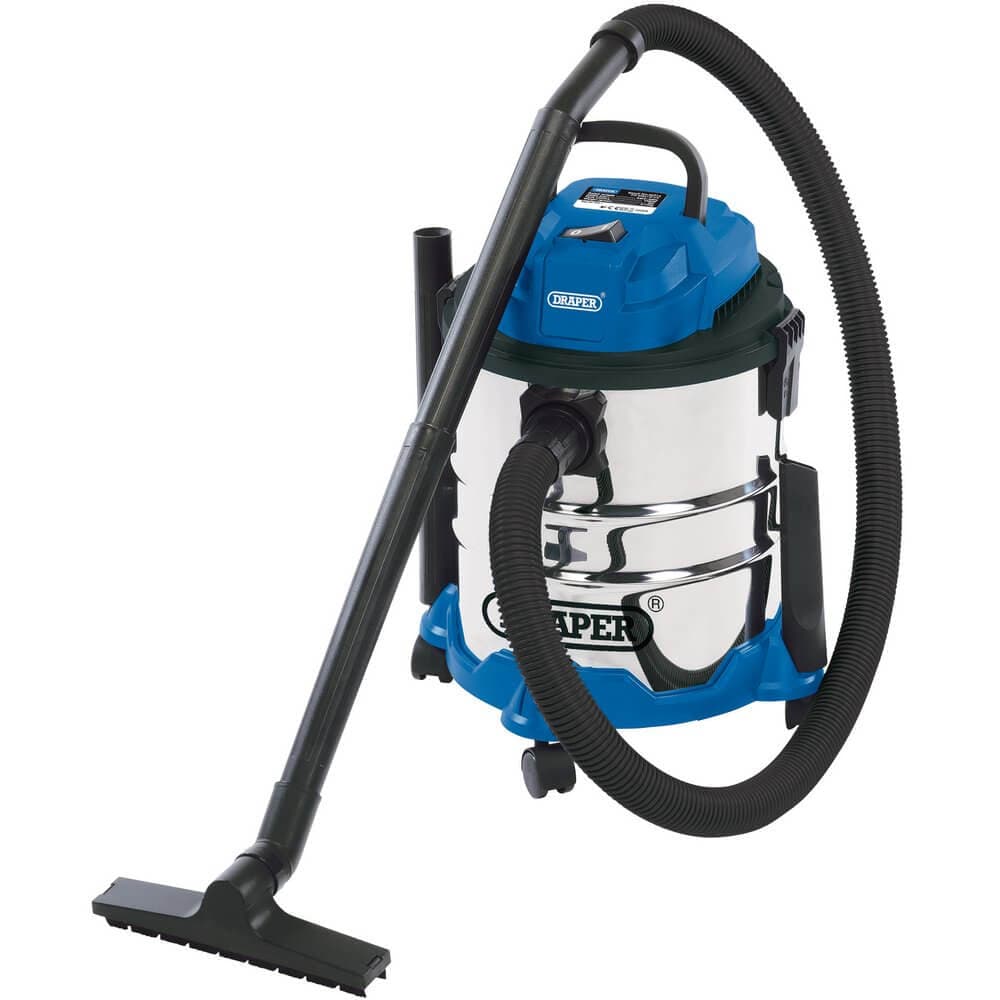 Draper 20515 Wet And Dry Vacuum Cleaner With Stainless Steel Tank 20L 1250W each