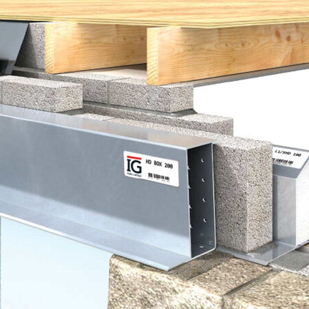 IG Heavy Duty Steel Solid Wall Box Lintel 2250mm x 215mm - HD BOX100