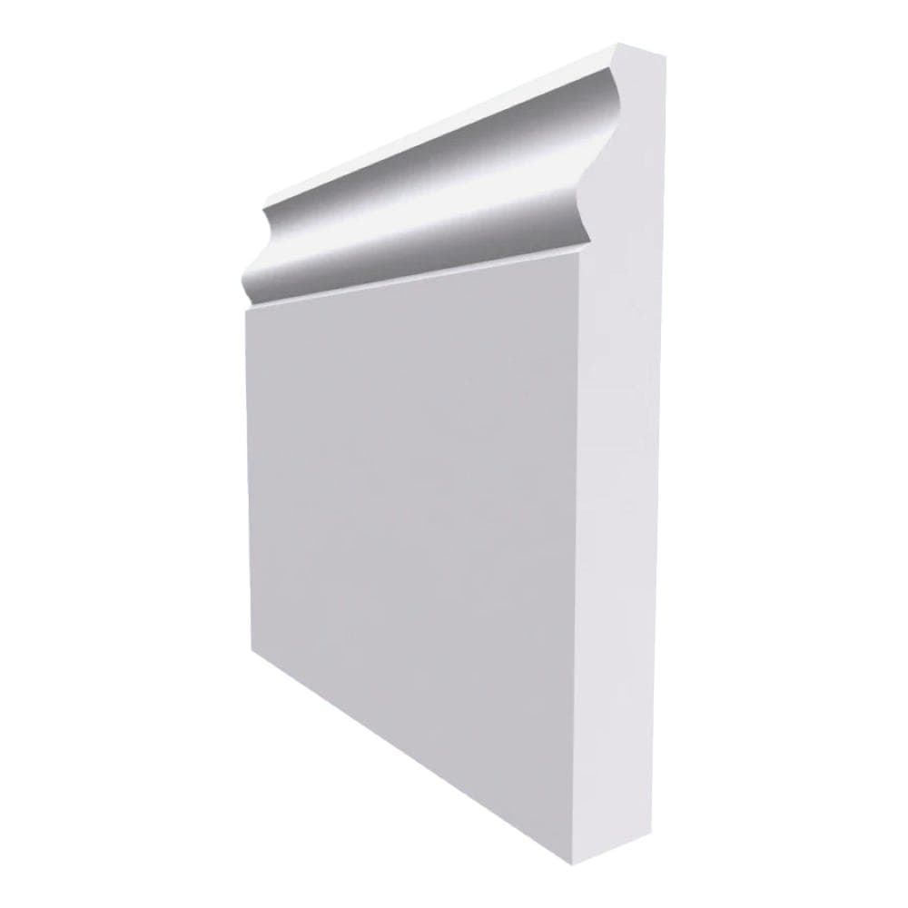Ovolo Mini MDF Skirting Board White Primed 4200mm x 95mm x 18mm