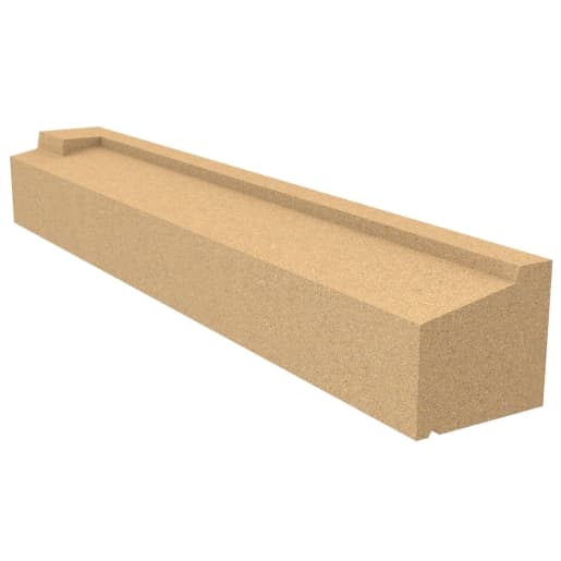 Forticrete Brown Cast Stone Cill Stooled T1-40 Bath 2125 Lh Piece, Size: 1060x150x140mm