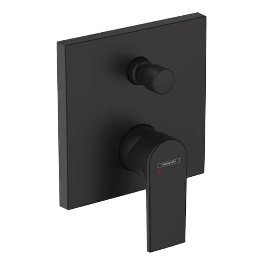 Hansgrohe Vernis Shape Single lever bath mixer for concealed installation - Matt Black - 71468670