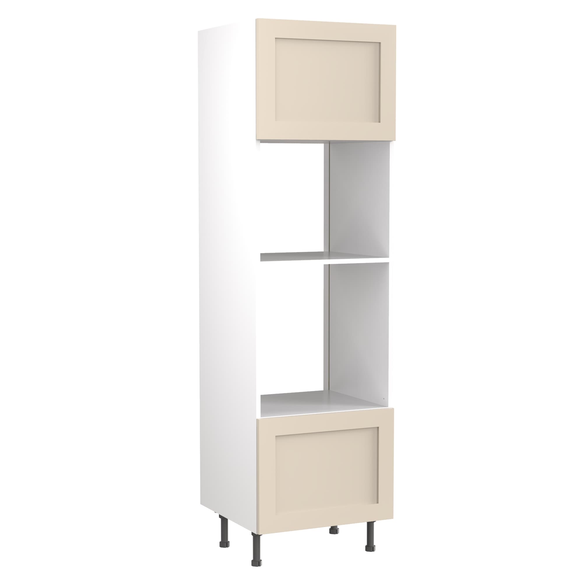 Flatpack Single Oven & Microwave Tower Shaker Ultra Matt Cashmere 600mm - FKKH0632